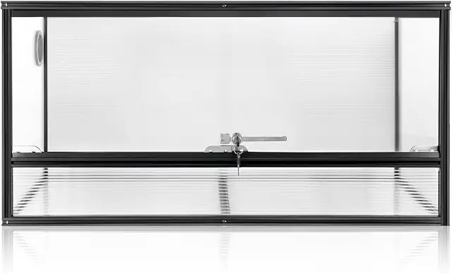 36x18x18 Reptile Terrarium - 50 Gallon Bearded Dragon Tank with Locking Doors