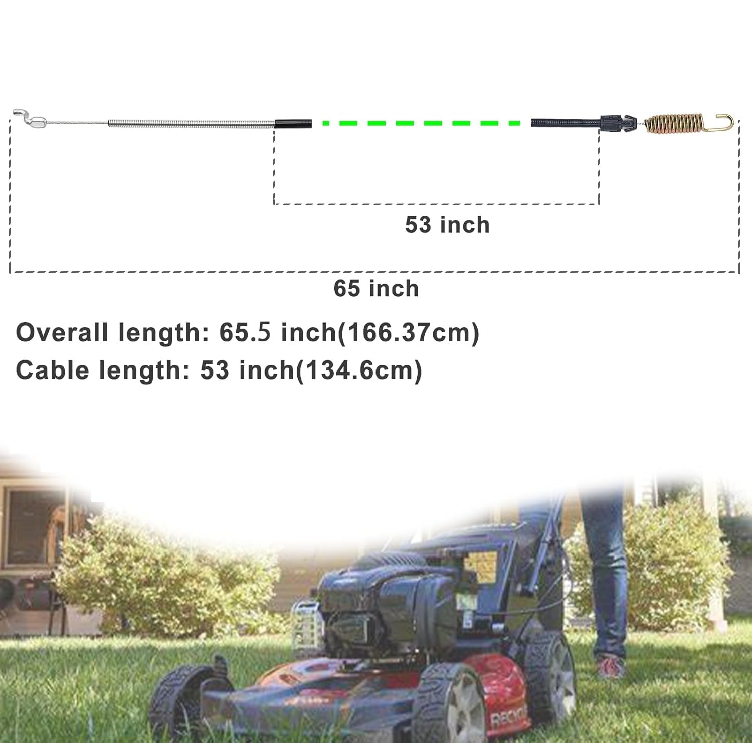 Amazon.com : 119-2379 Traction Cable for Toro Recycler 22in Self