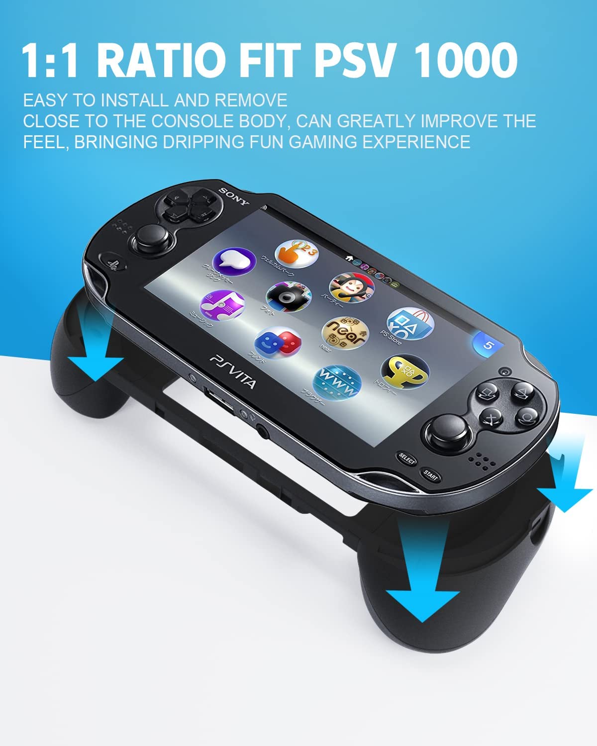 L2 R2 Trigger Hand Grip Shell Controller Protective Case for Sony PS Vita 1000