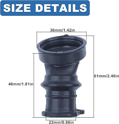 Miniatura 4 de AUMEL Bota de admisión de tubo de entrada para Stihl MS280 MS 280 C Motosierra Colector Reemplazar 11331412202