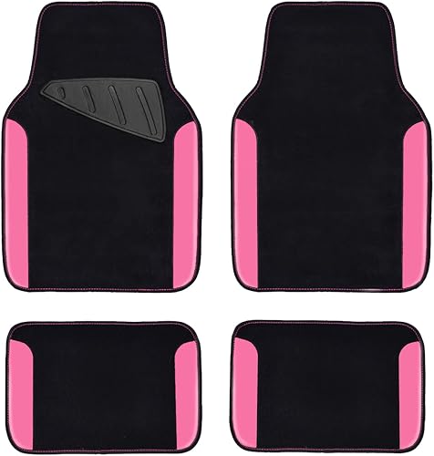 Miniatura 21 de CAR PASS Alfombra impermeable de piel sintética de ajuste universal arcoíris para automóvil, alfombrillas antideslizantes para SUV, camionetas