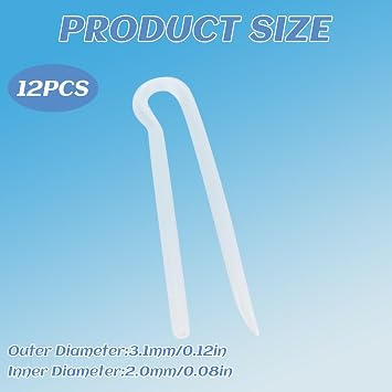 12 Pcs Hearing Aid Tubes, Lightweight Soft PVC BTE Earmold Hearing Aid Tubes, Flexible Hearing Aid Tubing Replacement, Transmitting Clear Sound, Suitable for Most Hearing Aid