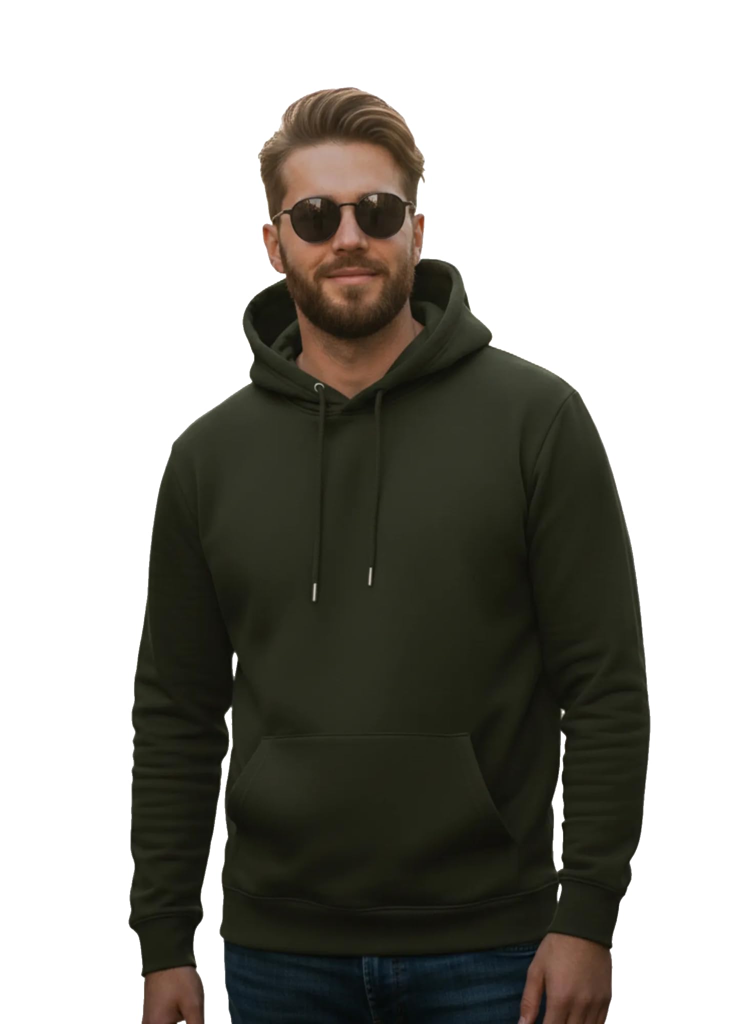 mack jonney Men Regular Fit Fleece ||Black||Hoodie Solid||Sweatshirt-JM3860-picture-33