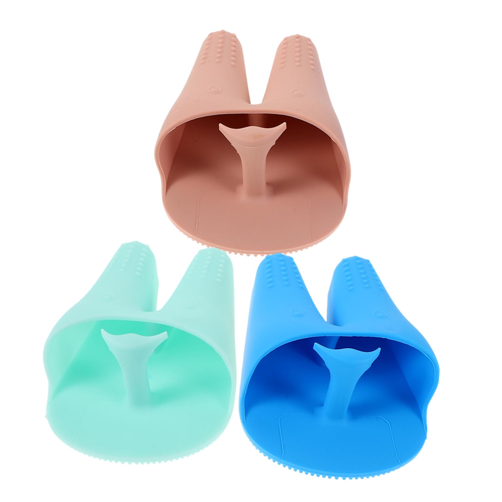 Baluue Silicone Facial Brush Bunny Ear Face Scrubber Deep Cleansing Tool Exfoliating Brush for Women Gentle Massage Elasticity