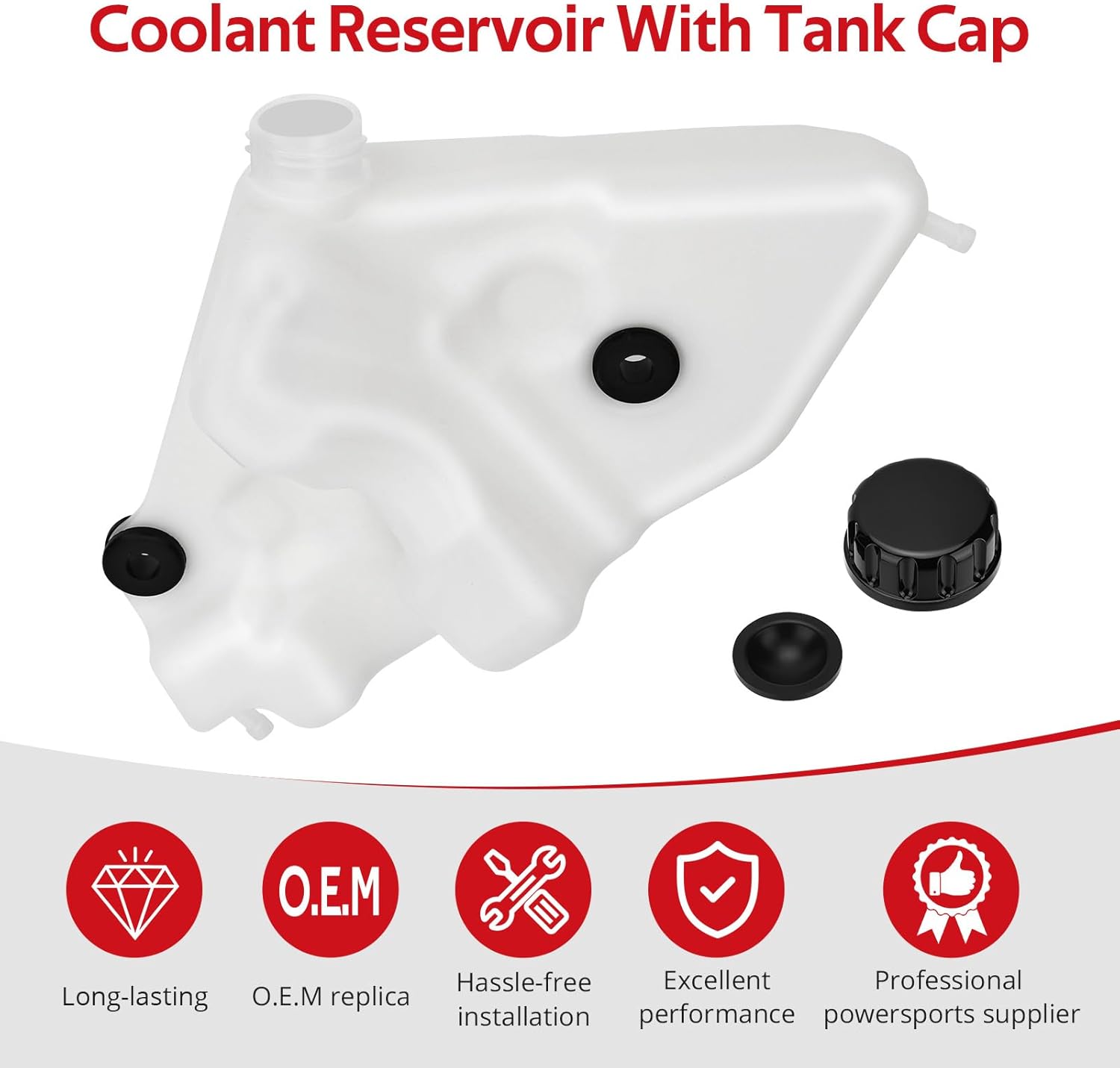 JAVIK クーラントリザーバータンク キャップ付き Kawasaki Ninja ZX-10R ZX1000 2006-2007