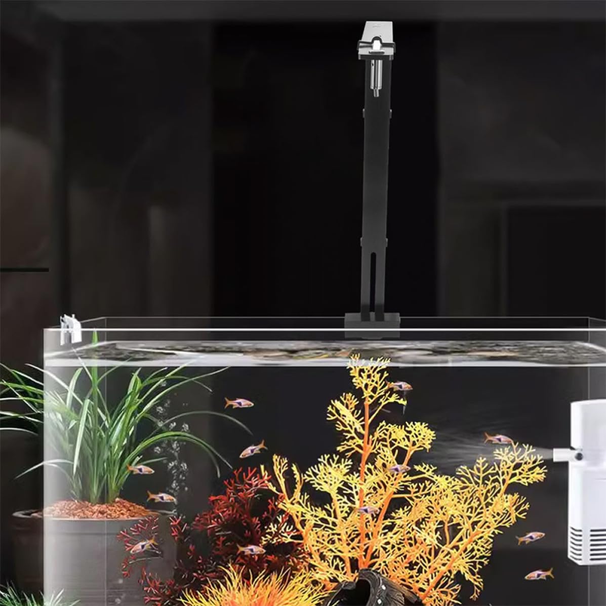 2 Stück Aquariumleuchte Halterung aus Aluminiumlegierung für 13mm
