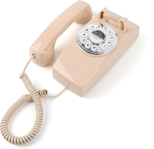 Teléfono doméstico TRIMLINE vintage con cable, teléfono fijo de montaje en pared, teclado de botón grande, teléfonos para personas mayores, disponible en Yaxa Costa Rica