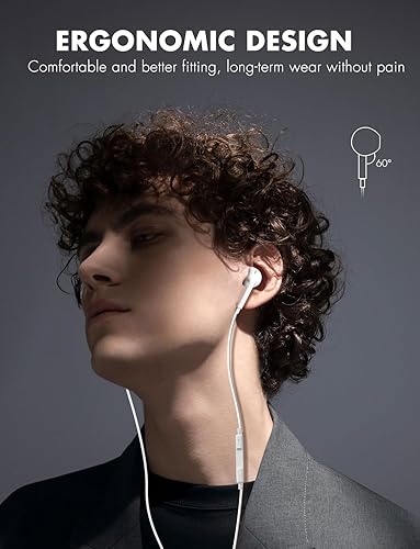 Miniatura 2 de Antool Wired Earbuds,【Ultra Clear Calls & no Noise】 Headphones Earbuds Wired 3.5mm, in-Ear Earphones with Mic, Compatible with