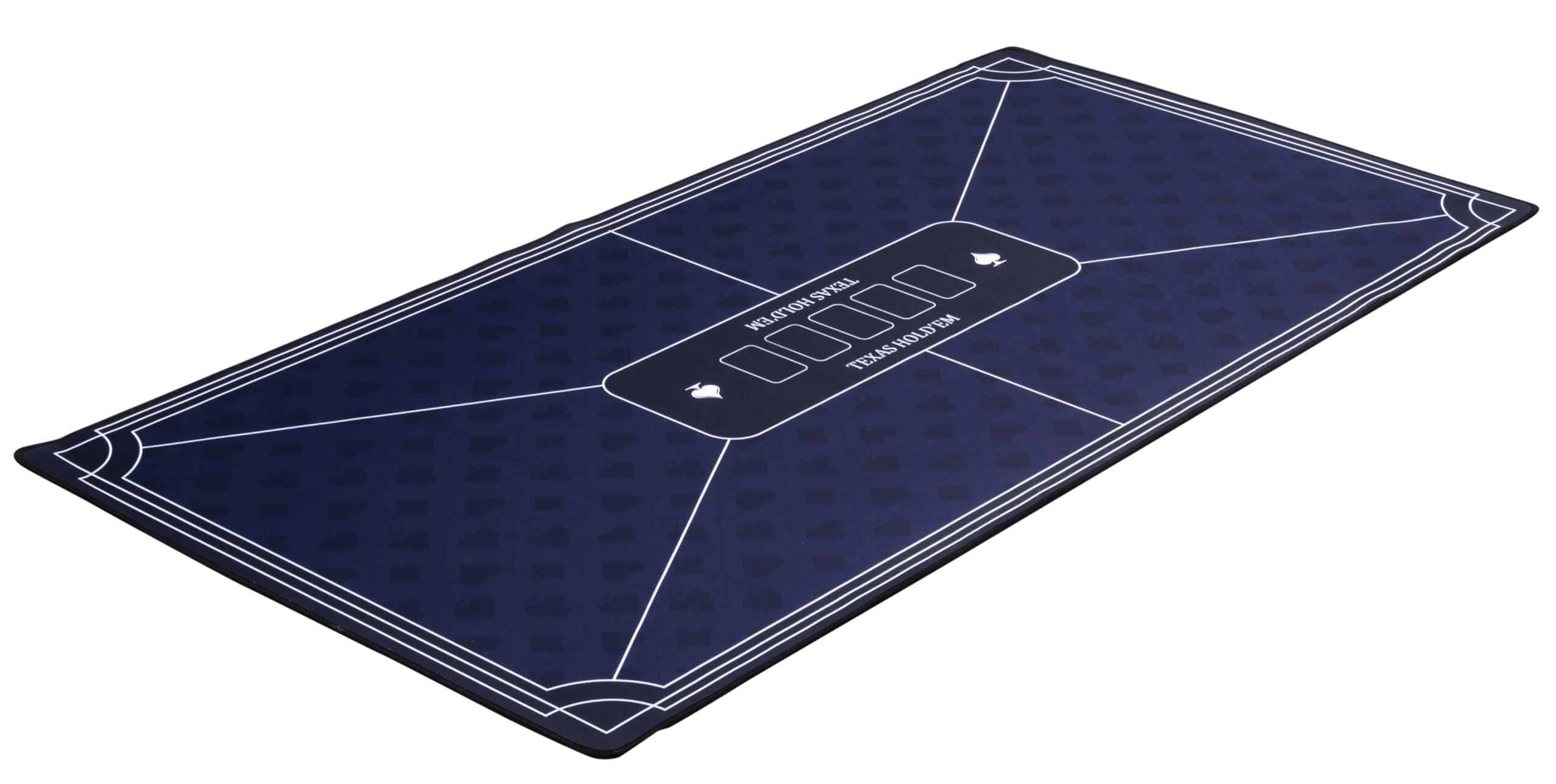 Engelhart, 320993, Blue Poker Mat, Non-slip Playing Surface 120 cm x 60 cm, Thickness: 3 mm - Image 3