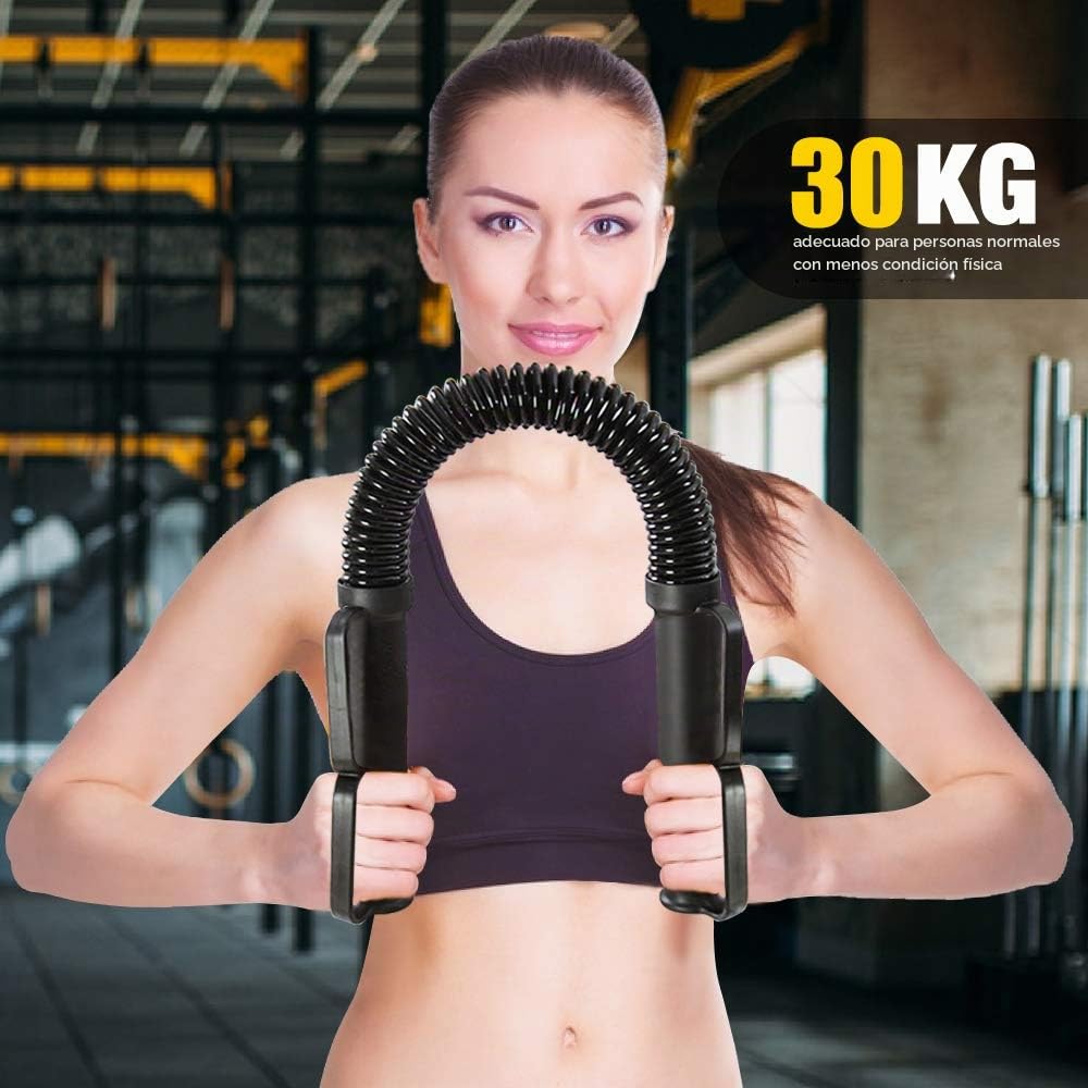 Professioinal Power Twister Ajustable 3 Modos de Peso, Heavy Duty Spring Chest Expander para Ejercicios de Hombro 30 kg, 40 kg, 50 kg 3 en 1 …
