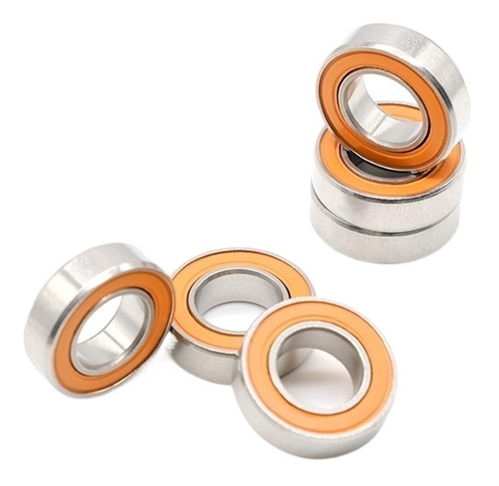 Roulements miniatures 695-2RS orange 5x13x4mm indispensables pour restaurer votre skateboard