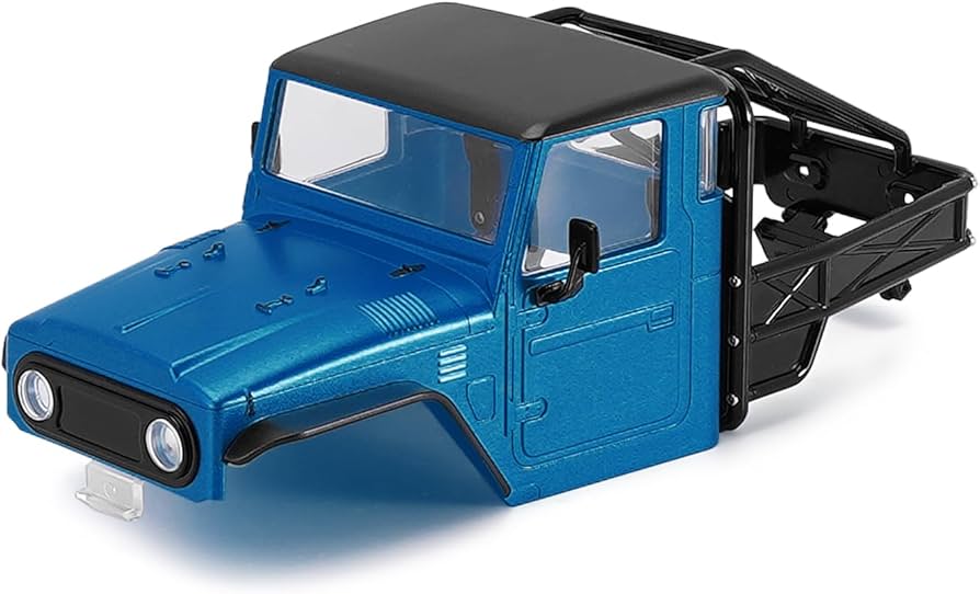 Amazon.com: INJORA 87g IR40 Truck Body Shell with Tube Cage for 1