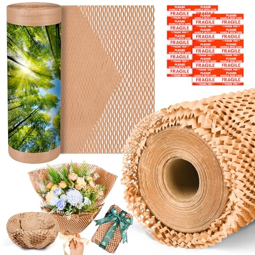 Honeycomb Packing Paper 12" x 200 ft, Premium-Grade Packing Paper