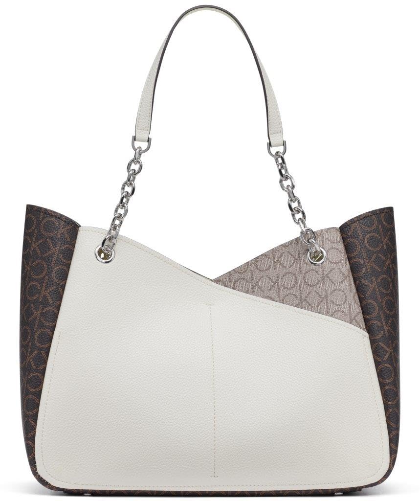 Calvin Klein Chain Tote, Zoe-Bolsa de Transporte con Cadena Mujeres