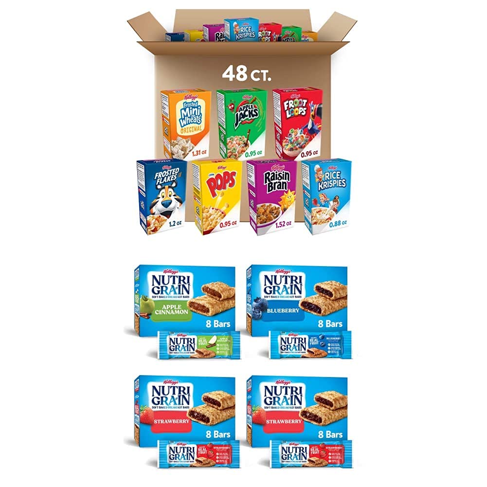 Buy Kellogg's Breakfast Bulk Snack Pack, Kellogg's Cereal Variety Pack