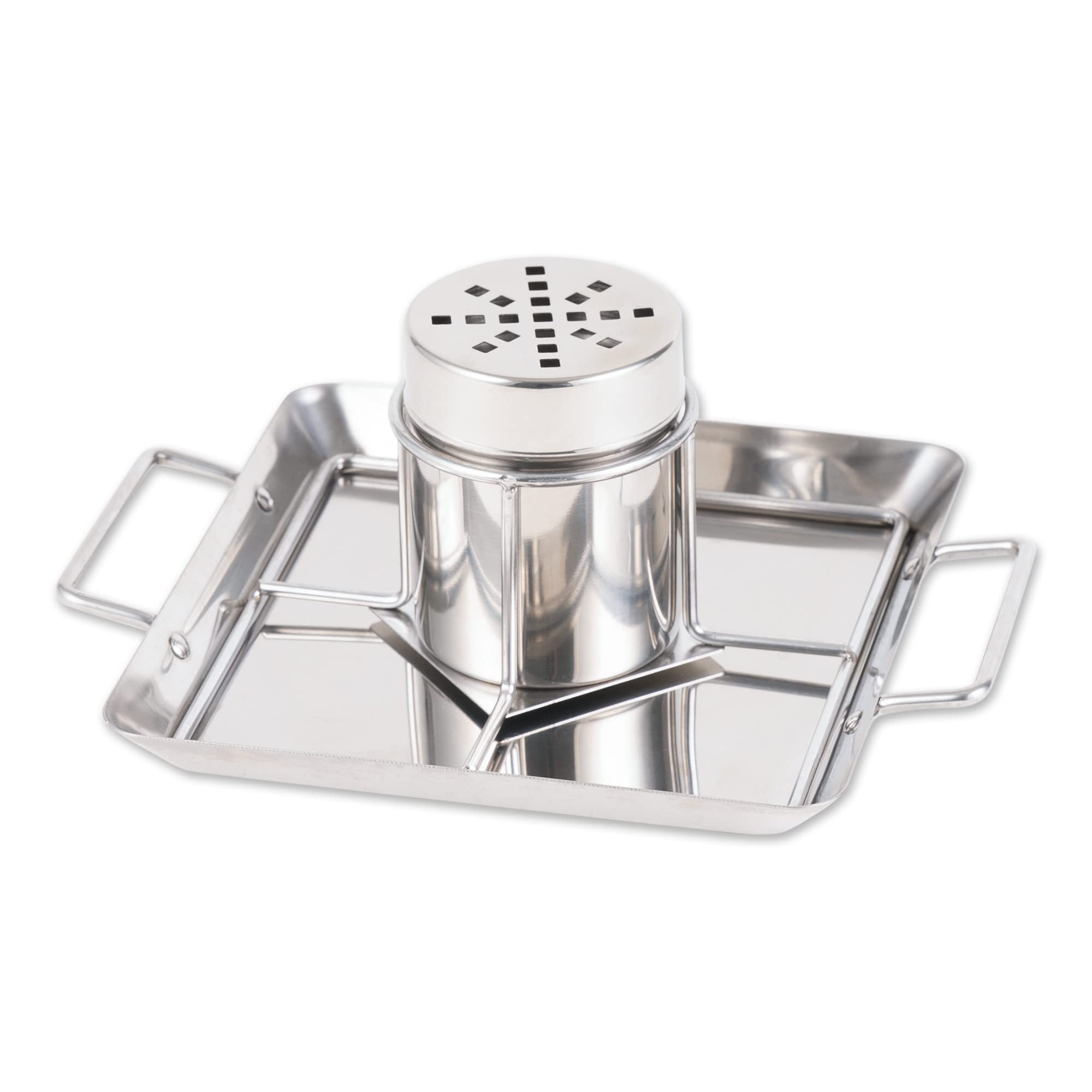Kitchen Roasting Pan Collection Durable apto para lavavajillas, acero inoxidable, tostador vertical, 9.5 x 7.25 x 4 pulgadas 2