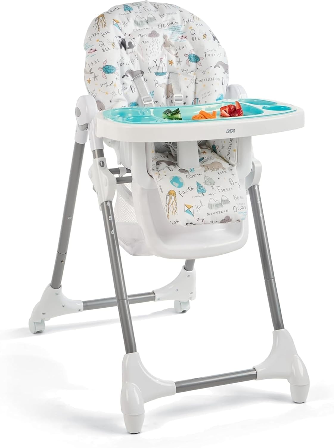 Mamas & Papas Snax Highchair - Adjustable Baby Feeding Chair - Happy Planet