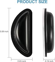 Vista 4 de Almohadillas nasales para gafas, cómodas almohadillas nasales de silicona suave para gafas, con parte trasera adhesiva, cámara de aire elevada