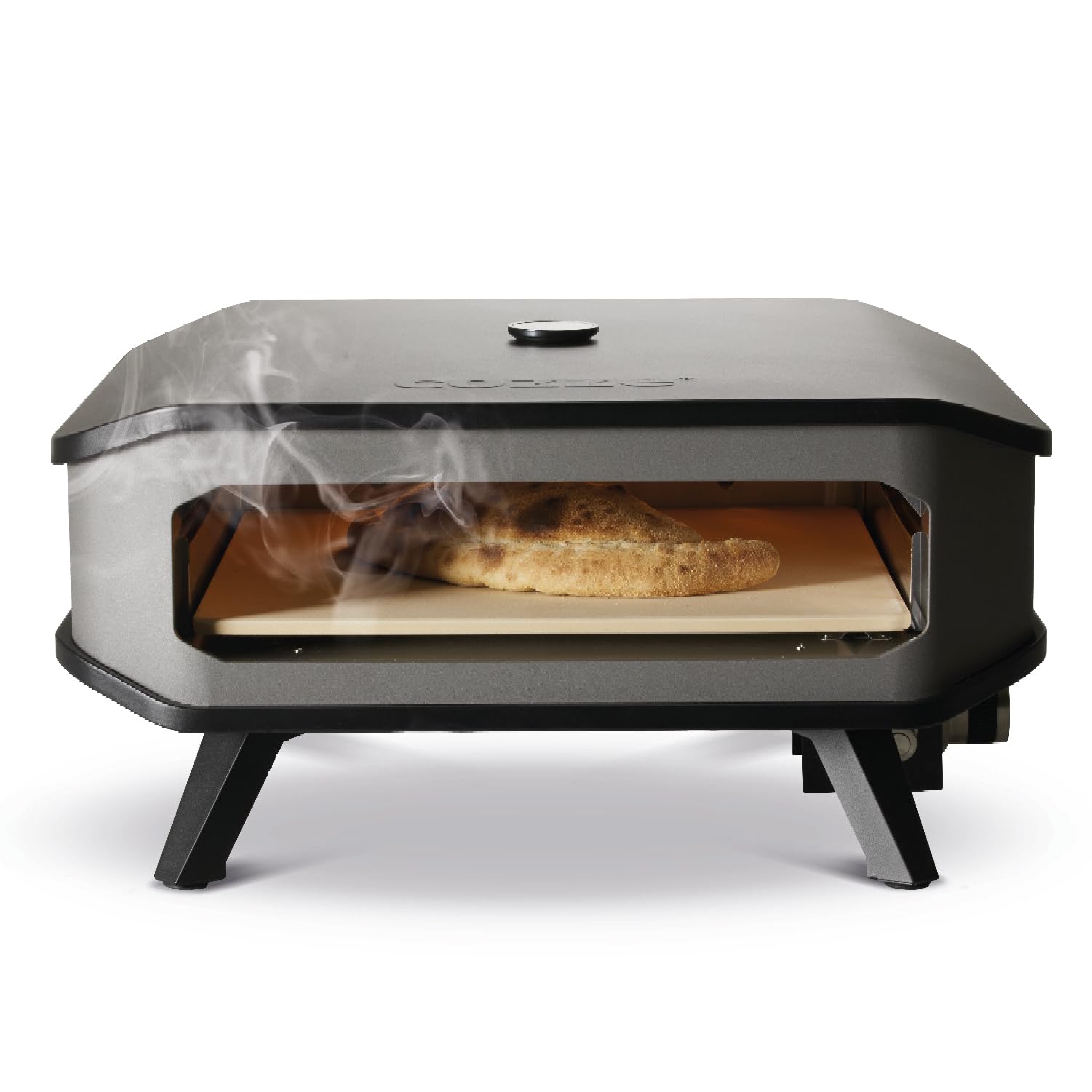 Cozze 17" Gas Pizza Oven with Thermometer and Pizza Stone for Large Pizzas Ø42.5cm Outdoor Cooking