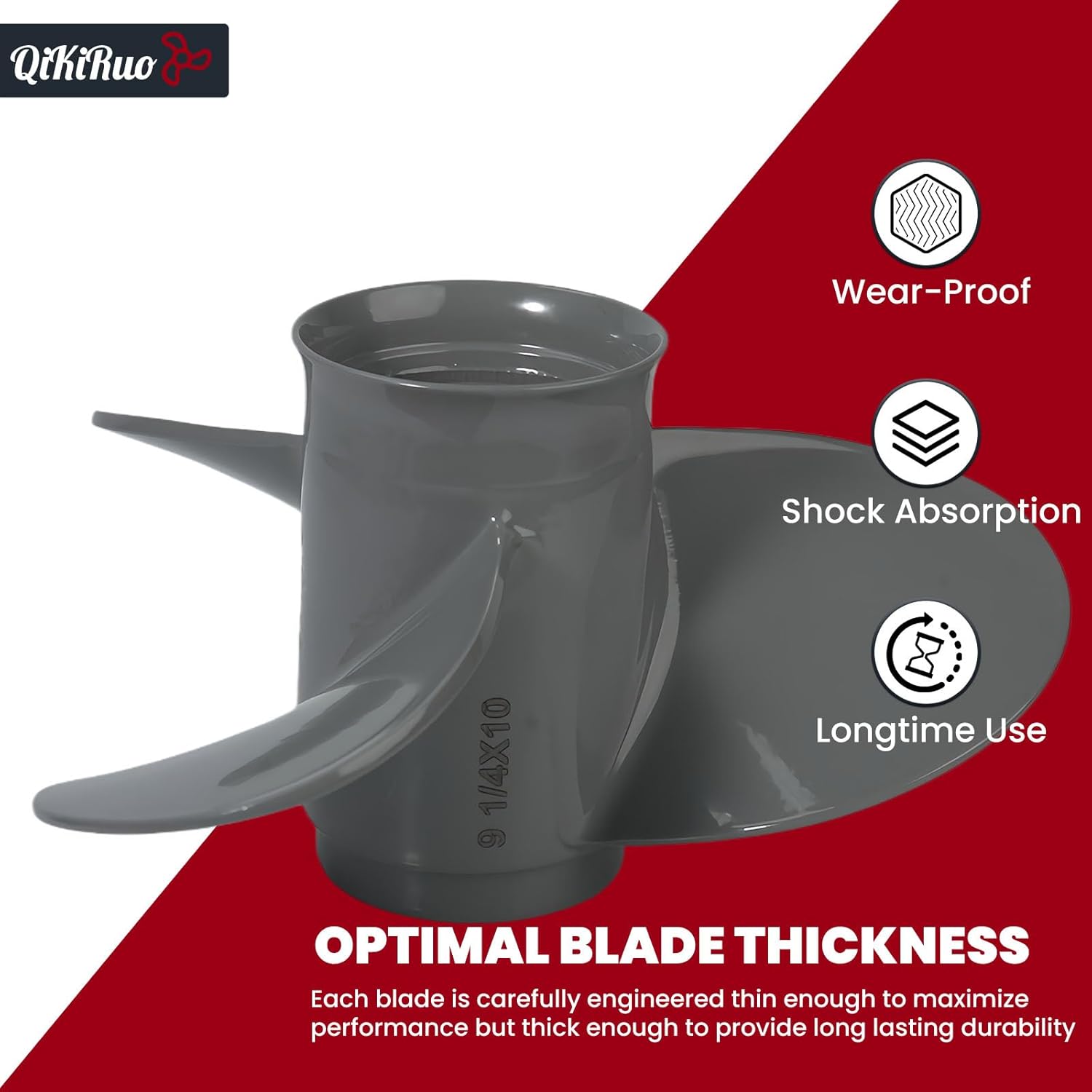 9 1/4x8,9 1/4x9,9 1/4x10,9 1/4x11,9 1/4x12,9 1/4x13 Propeller for Honda 9.9/15/20HP,8 Tooth,3/4 Blades Props,RH