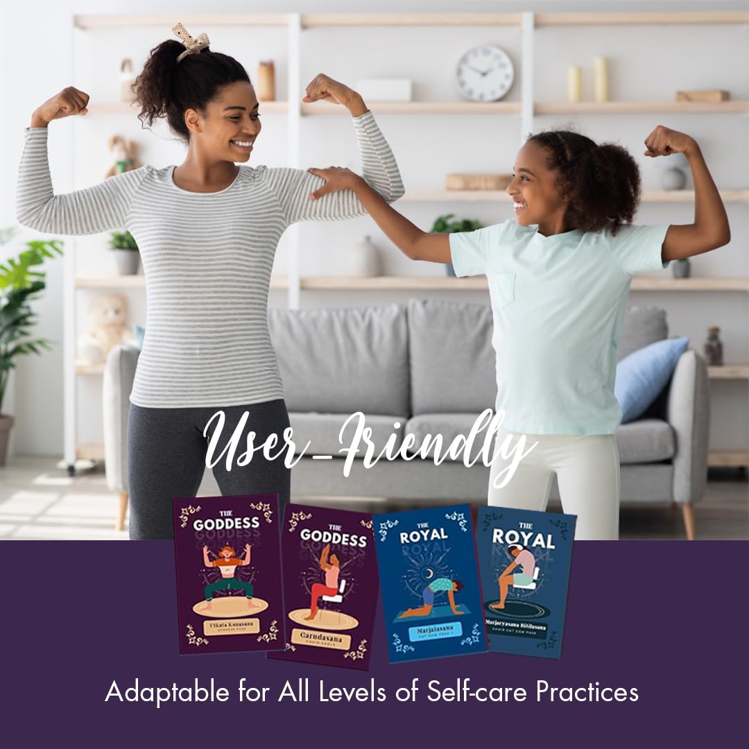 Baraja de yoga de autocuidado - Apoya el estado de ánimo y la autoestima - Aumenta los niveles de energía - Mejora la concentración y la concentración - (adolescente)