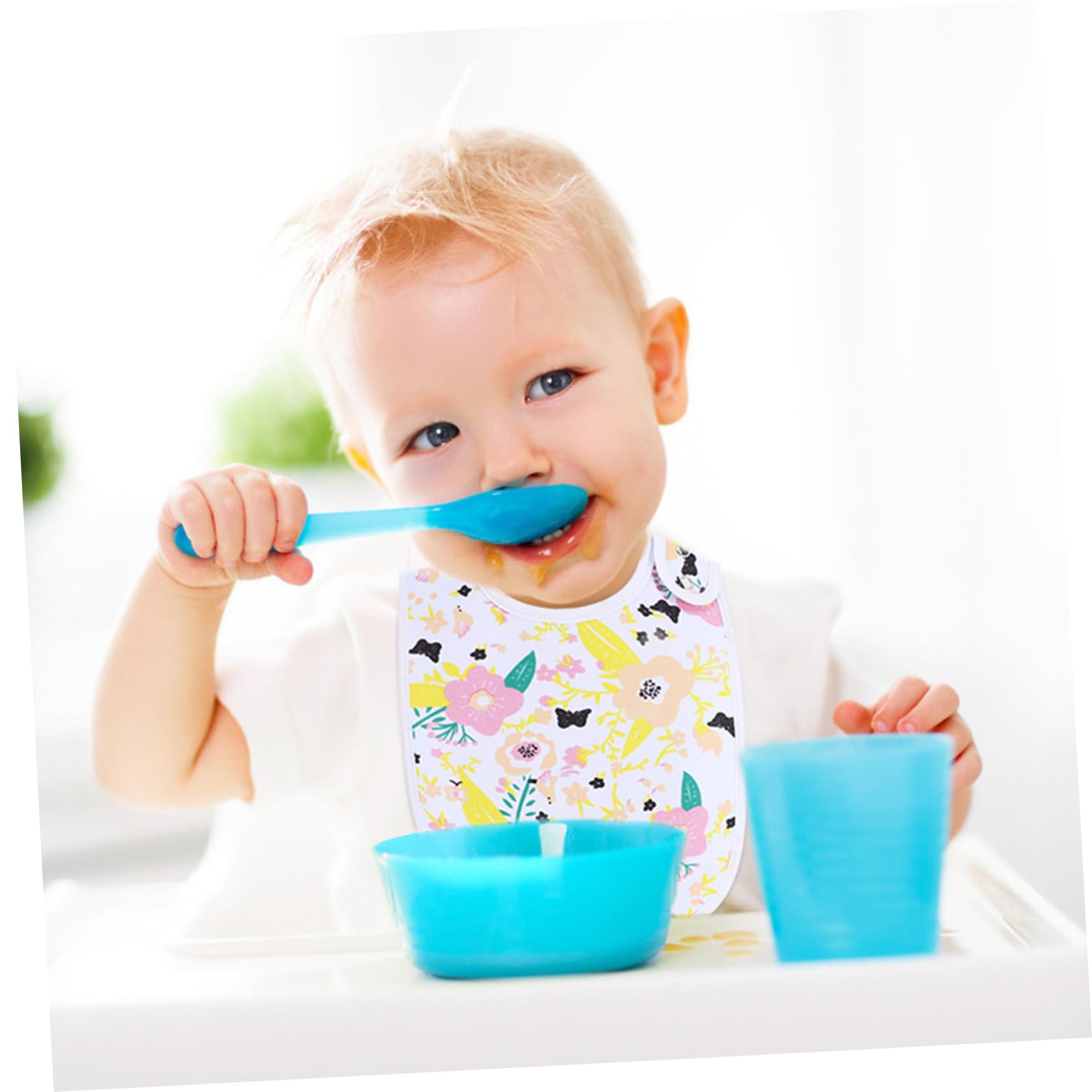 Abaodam 8piezas Baberos De Algodón Para Bebés Baberos Bandana De Doble Toallas De Saliva y Absorbentes Para Recién Nacidos y Versátiles