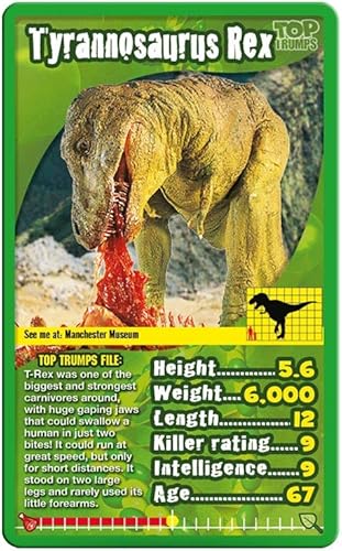 Miniatura 2 de Dinosaurios parte superior Trumps juego de cartas | Juegos Educativos tarjeta