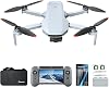 Potensic ATOM 2 Fly More Combo con RC PTD 1, dron con cámara 4K, foto 8K, transmisión 10KM, 96 min de vuelo, cardán de 3 ejes, seguimiento por IA, disparo vertical, filtro ND CPL, correa RC, protector de pantalla 1
