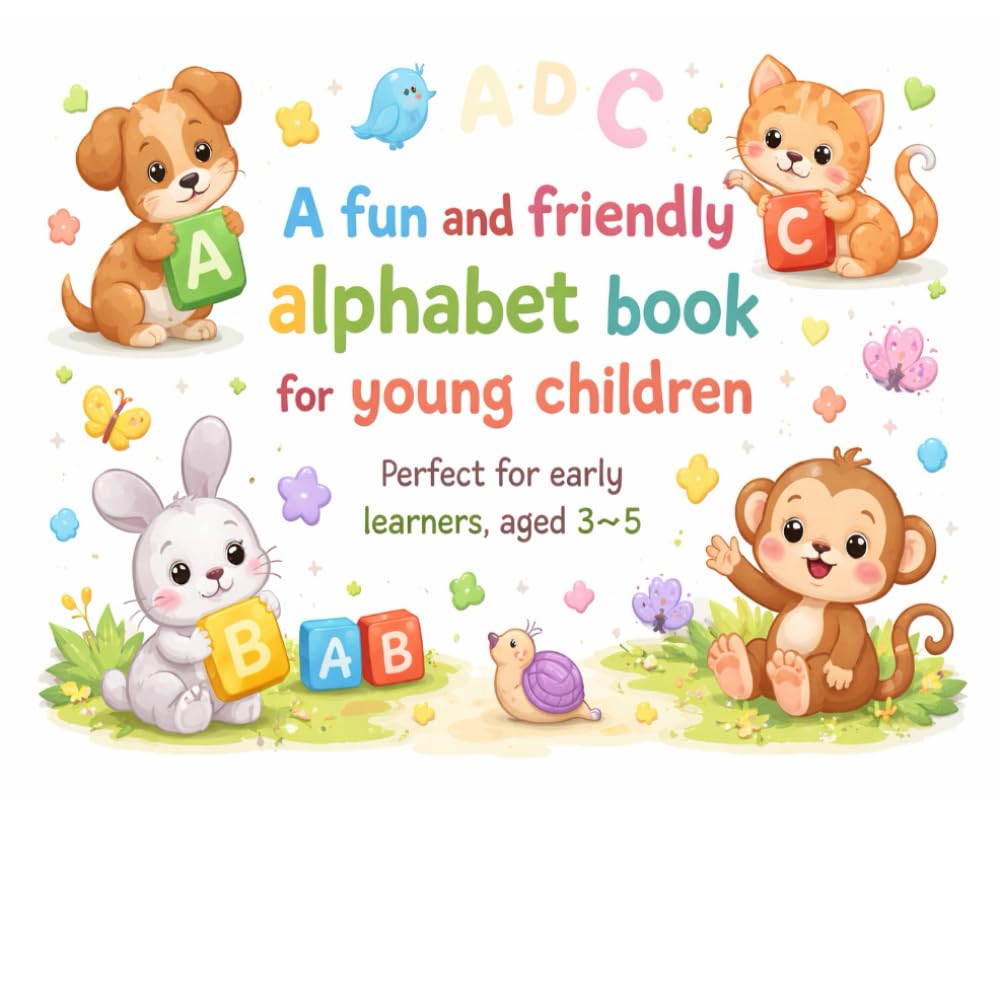 My First Alphabet Book: Learn ABC with Fun Characters & Cute Animals