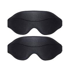KANDUO 2 Pcs 3D Sleep Masks Sleeping Contoured Cup Eye Masks for Side Sleepers Light Blocking for Men