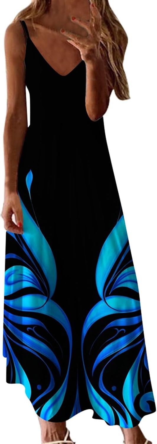 Generic Summer Dresses for Women 2024 Causal Long Maxi Dress Gradient