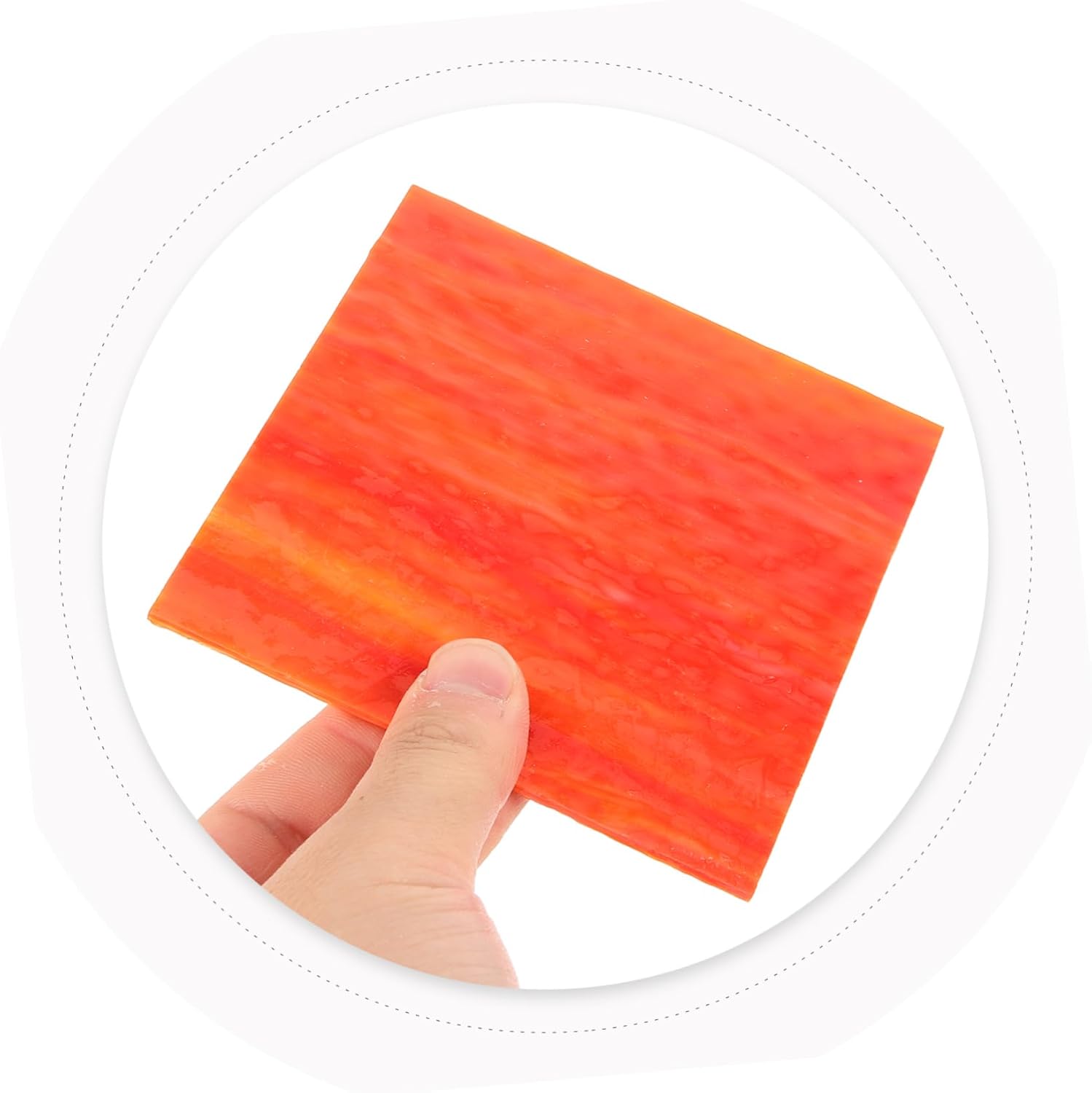 Healifty 4Pcs Colored Glass Tiles for Crafts DIY Mosaic Art with Polished Edges Glass Material for Garden Home Decoration and Handmade Projects