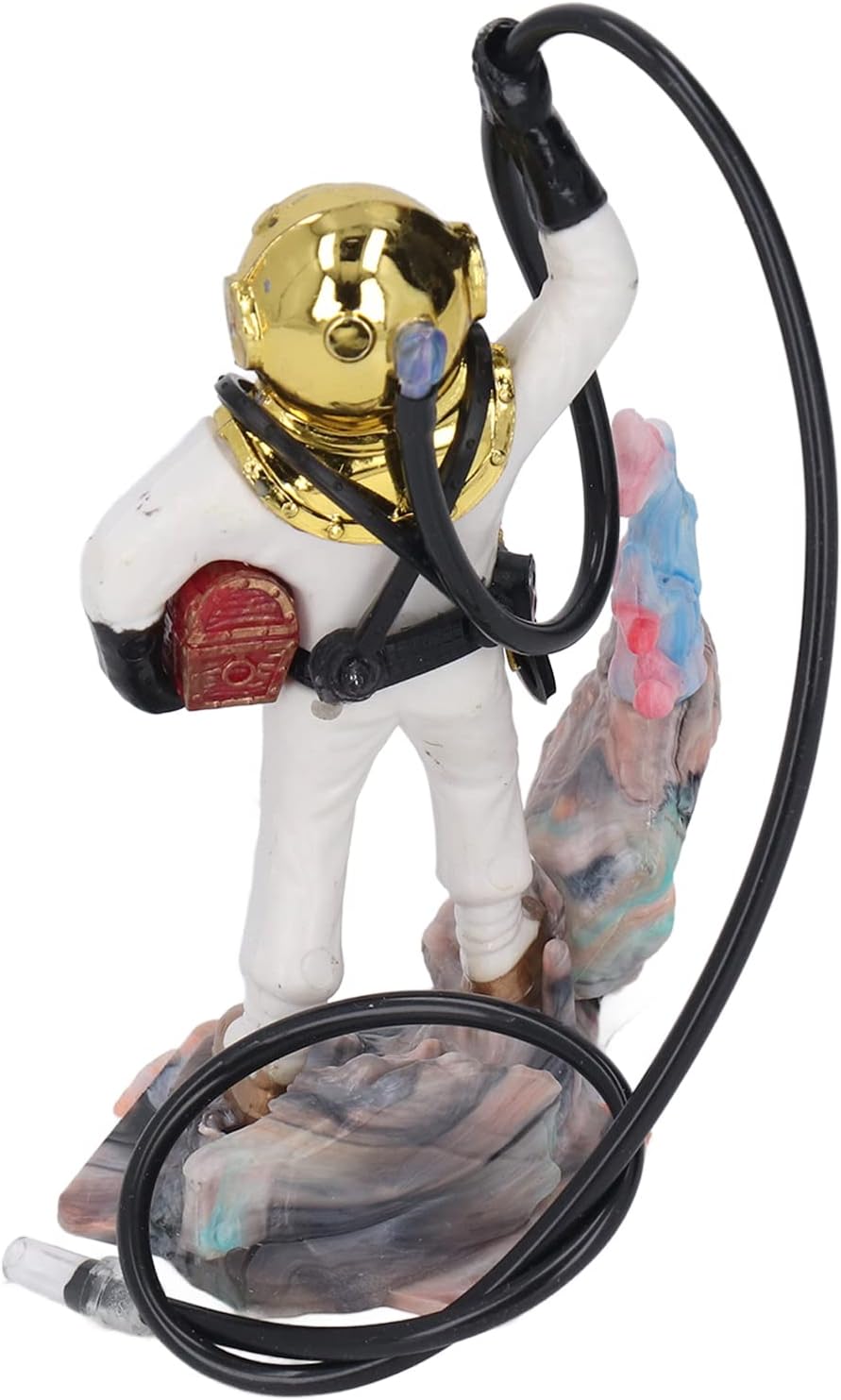 Diver Fish Aquarium Ornament Diver Air Action Aerating Diver Aquarium Landscape Fish Tank Decorations for Aquarium Fish Tank(1#) image 4