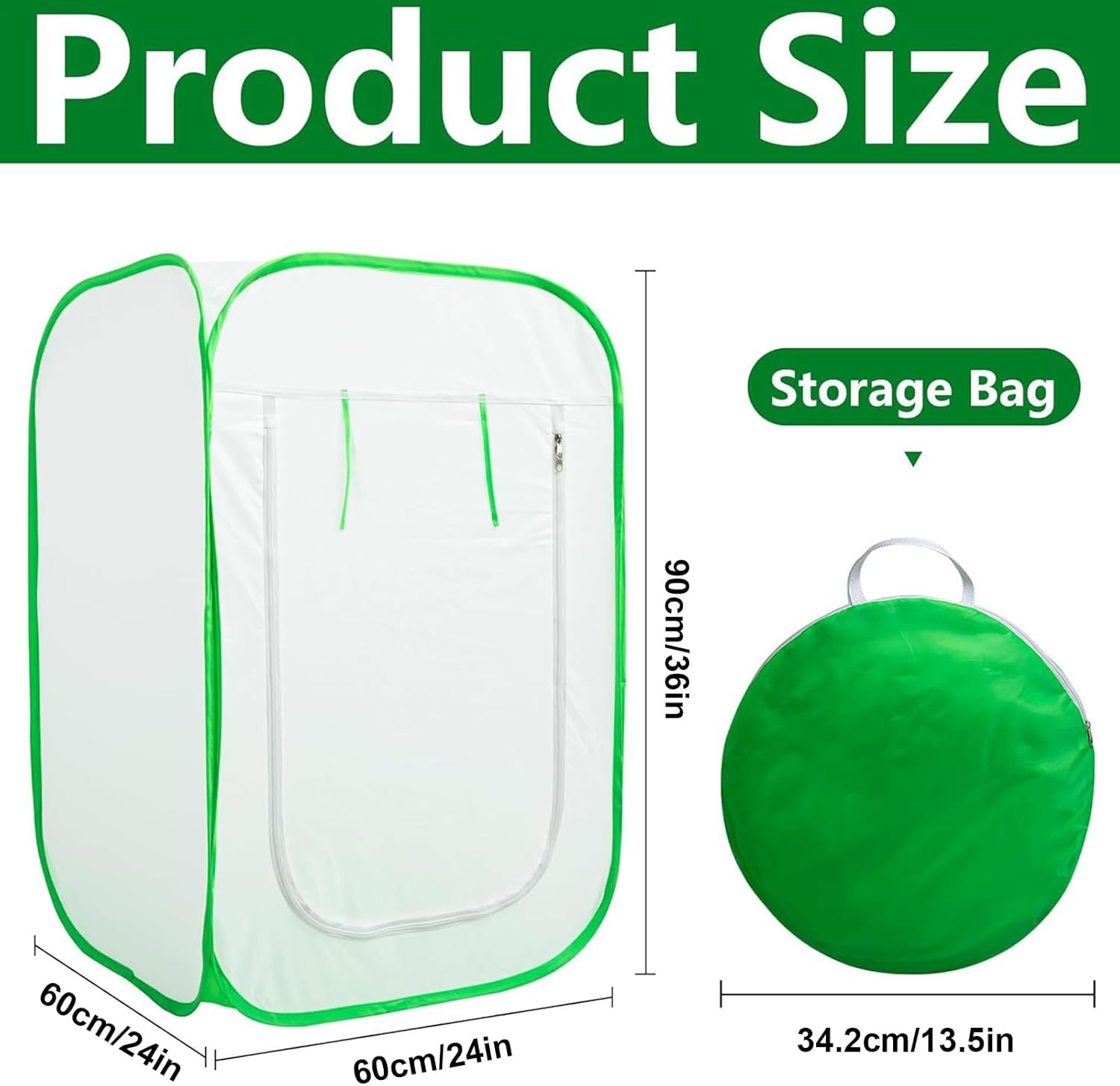 Plant Covers Freeze Protection | Pop Design Zippered Shelter | Breathable Anti-Freeze Plant Frost Protection Covers - for Outdoor, Gardening, Patio, Fruit Tree, Vegetable, Berry Bush
