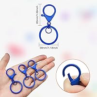 Vista 40 de 30Pcs Lobster Claw Clasps Keychain for Jewelry Making,Metal Lobster Clasp Swivel Trigger Clips with Jump Rings Flat Split Keychain Ring for DIY