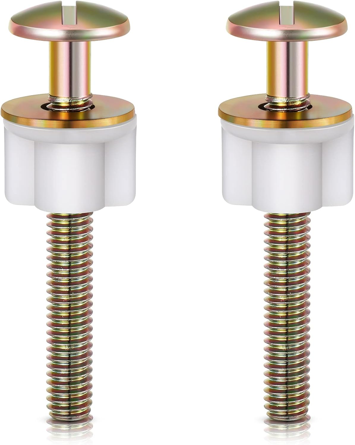 2 Pieces Toilet Seat Screws Replacement Nut Universal Heavy Duty Toilet