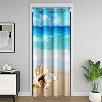 Vista 29 de jejeloiu Bonita cortina de puerta de ciervo para puerta, privacidad, 34 x 80 pulgadas, para niñas, niños, sala de caza, estampado de pata de oso