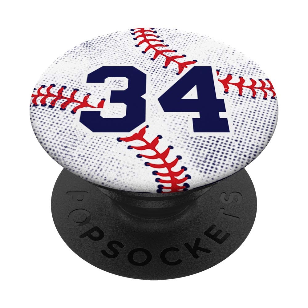 Amazon.com: Baseball Number 34 Player Uniform 34th Birthday Blue