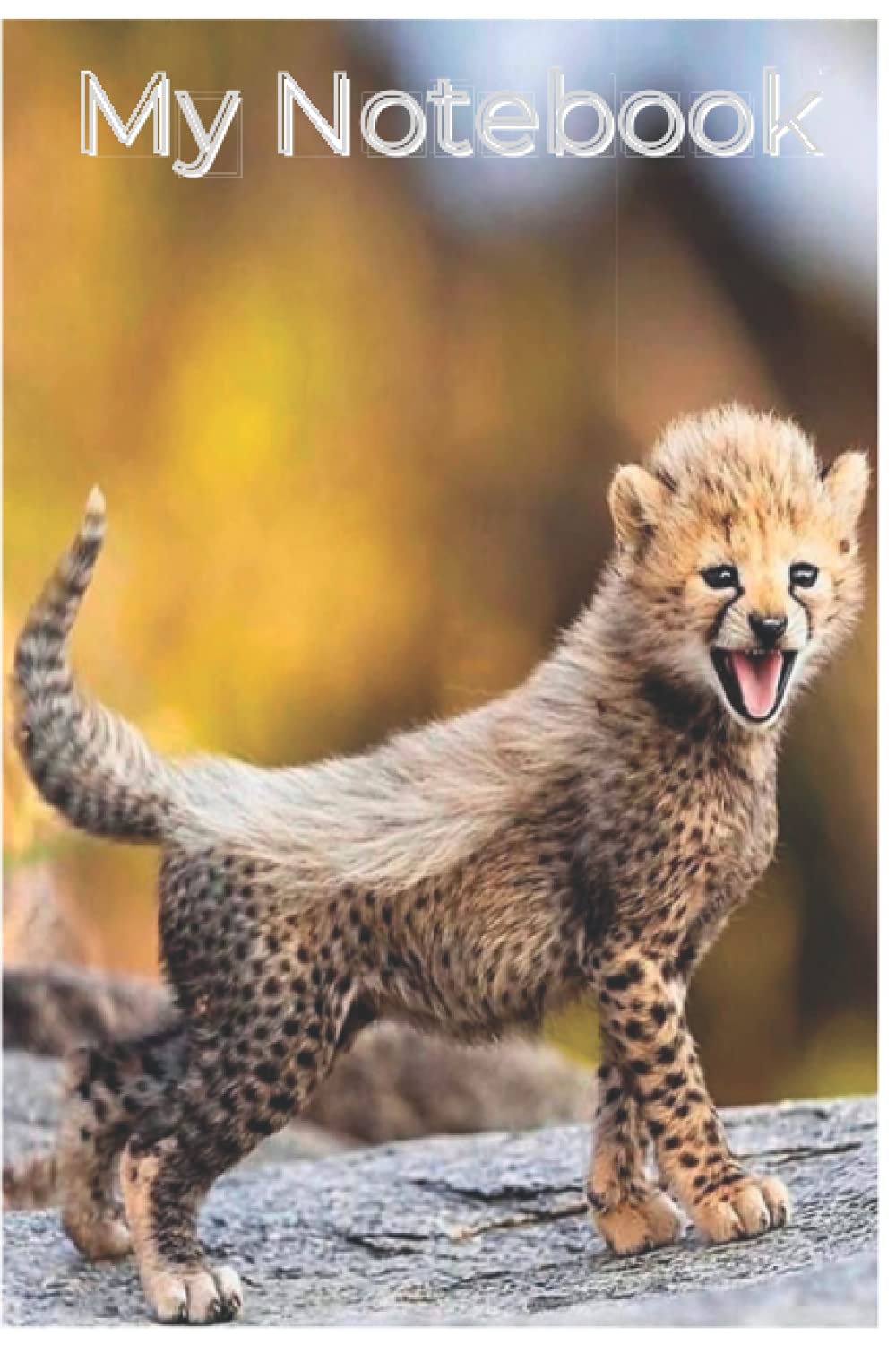 Cheetah Notebook: cute cheetahs gift for young kids that love big cats and nature (blank lined notebook) cheetah diary / cheetah journal