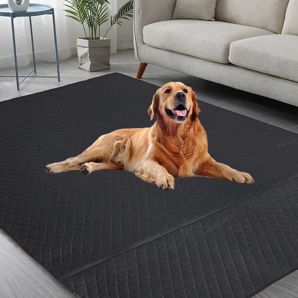 Washable Pee Pads for Dogs 72"×72" Reusable Puppy Pads Extra Large, Waterproof Pet Training Pads Leakage Non-Slip, Dog Pee Pads Whelping Pads for Playpen, Crate, Sofo, Car, Bed