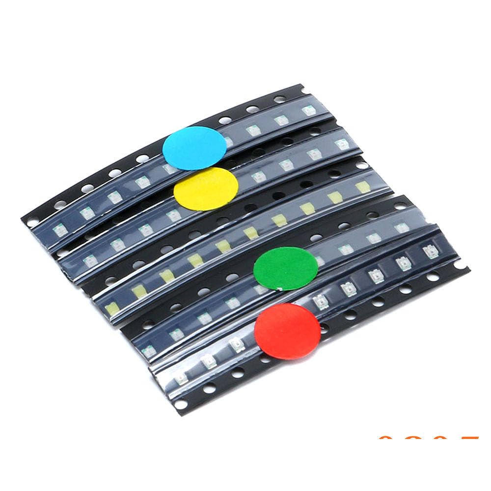 50pcs 0805 Pacchetto Luce LED SMD 5 Colori Rosso Bianco Verde Blu Giallo 0805 Set di diodi emettitori di Luce