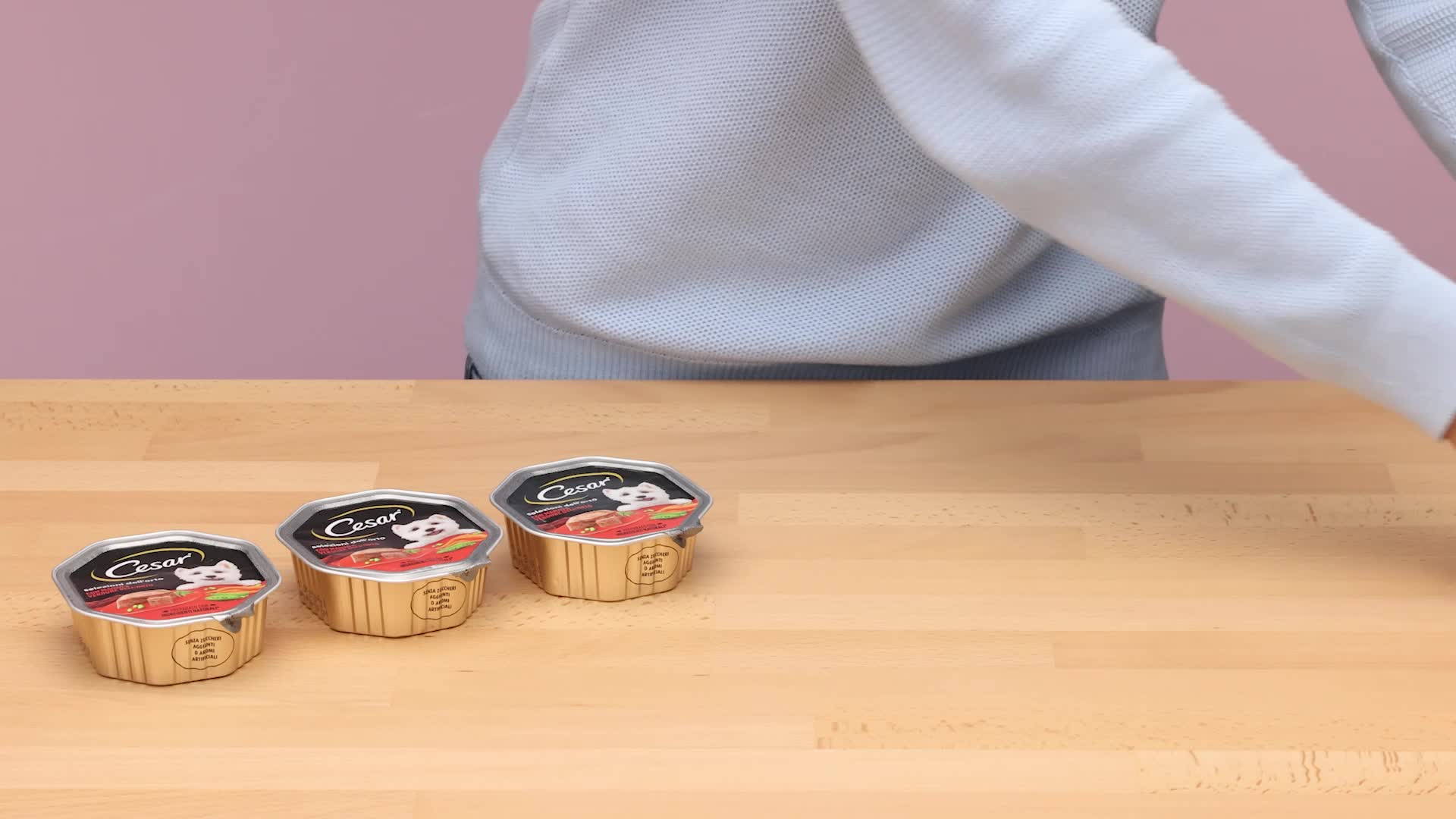 Cesar Selezioni Dell'Orto Cibo Per Cane - Con Manzo E Verdure, 150g Per Vaschetta, Confezione Da 14