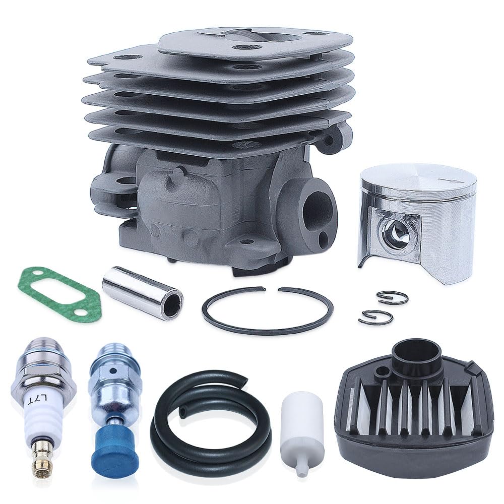 Kit de línea de Gas de Filtro de Combustible de Aire de pistón de Cilindro for Motosierra Jonsed CS 2159 CS 2156 CS2159 CS2156 EPA 47mm Puerto de Gran Cilindro Niksl