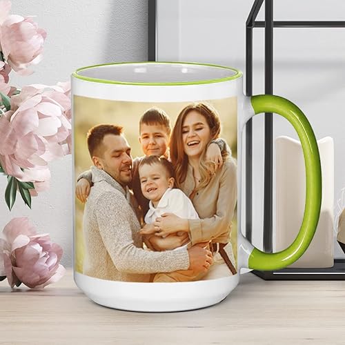 Miniatura 99 de Taza de café personalizada, regalo personalizado, taza de cerámica con foto, imágenes o texto, novedad de tazas personalizadas, perfecta para Borde