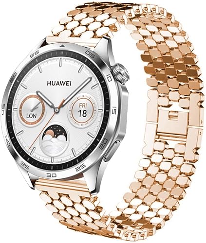 Miniatura 9 de Correas compatibles con Samsung Galaxy Watch de 1.81 pulgadas  Galaxy 3 de 1.77 pulgadas  Gear S3, correa de repuesto de malla metálica de acero