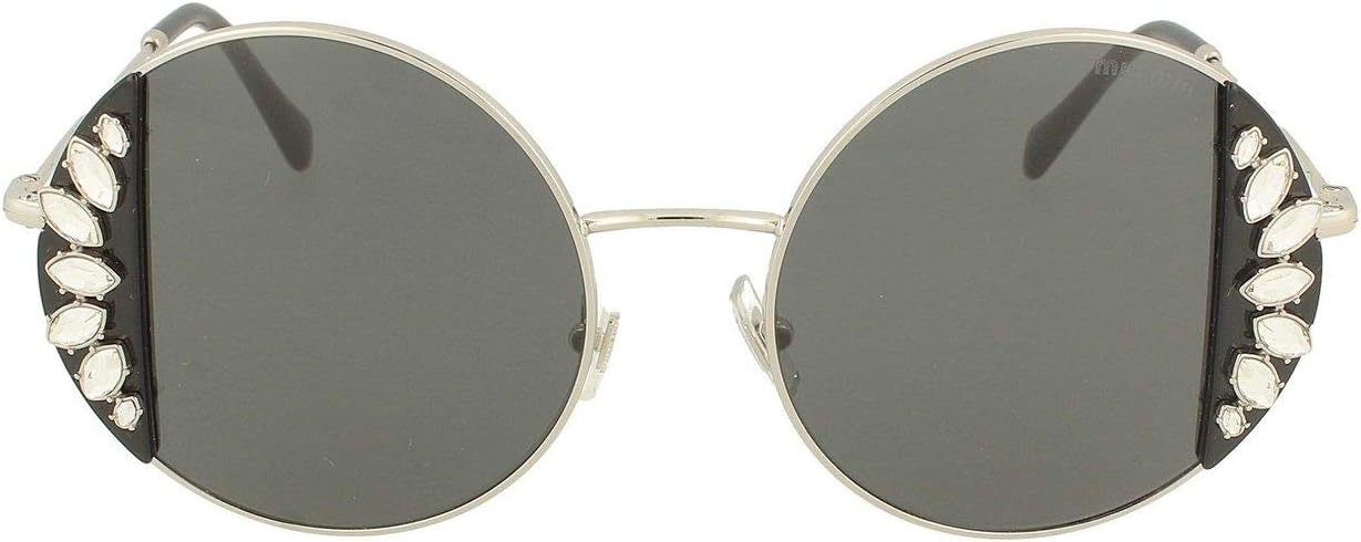 Luxury Fashion | Miu Miu Woman 57VSSOLE01E5S0 Multicolor Metal Sunglasses | Season Permanent