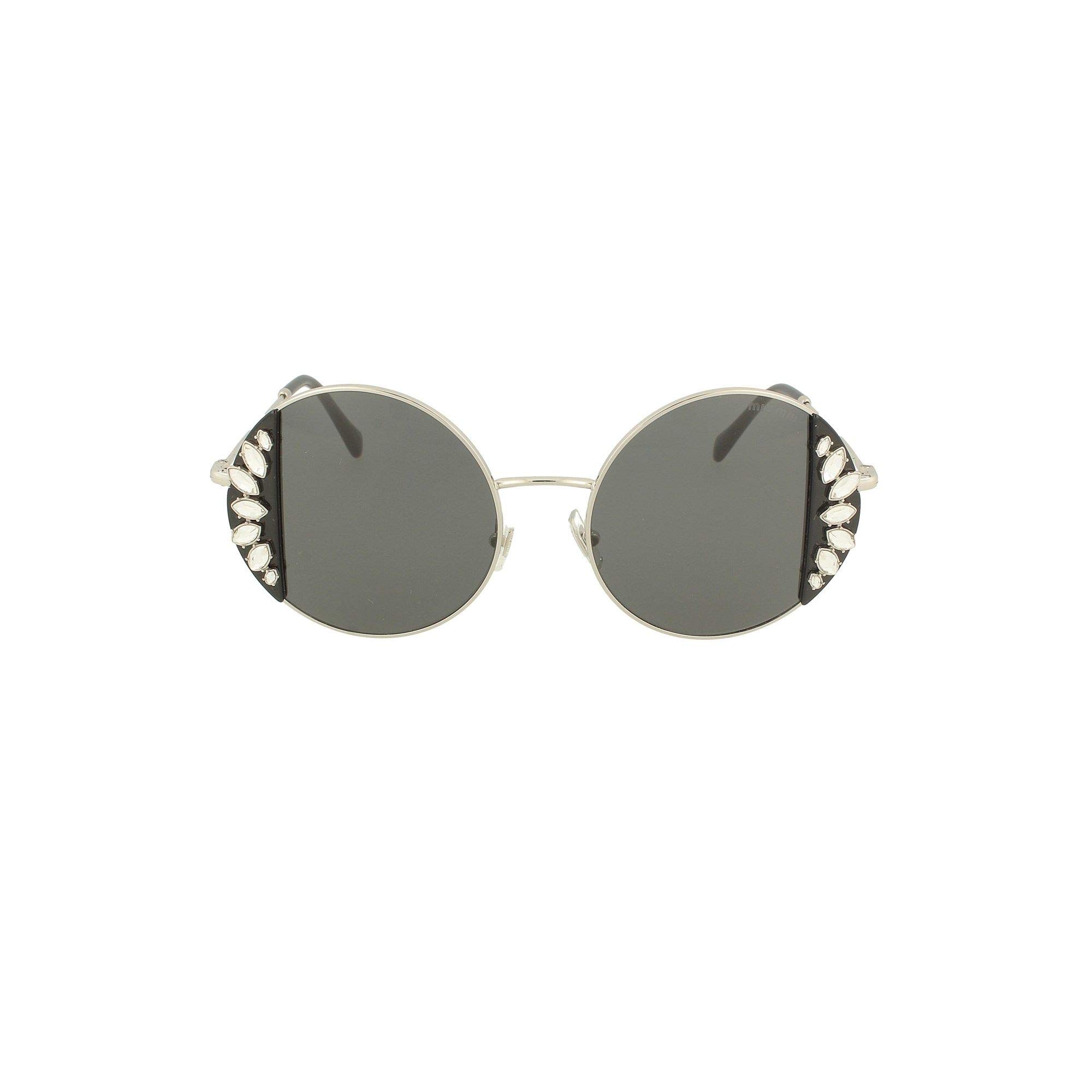 Luxury Fashion | Miu Miu Woman 57VSSOLE01E5S0 Multicolor Metal Sunglasses | Season Permanent