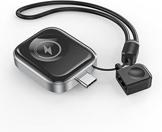 for Apple Watch充電器 USB-C Apple Watch磁気充電器 タイプC対応 持ち運び便利 急速充電 APPLE WATCH Series Ultra 2/Ultra/10/9/8/7/6/SE/5/4/3/2/1全モデルに対応 iWatch充電器 apple watch アクセサリー apple watch charger(USB-C,ブラック)