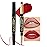 evpct 1Pcs Red Velvet Matte Lip Liner and Lipstick Combo Set Kit for Women, Dark Ruby Sexy Red Magic 24 Hours Lipstick and Lip Liner Gloss Stain Makeup Set Long Lasting Waterproof 24 labial, 40