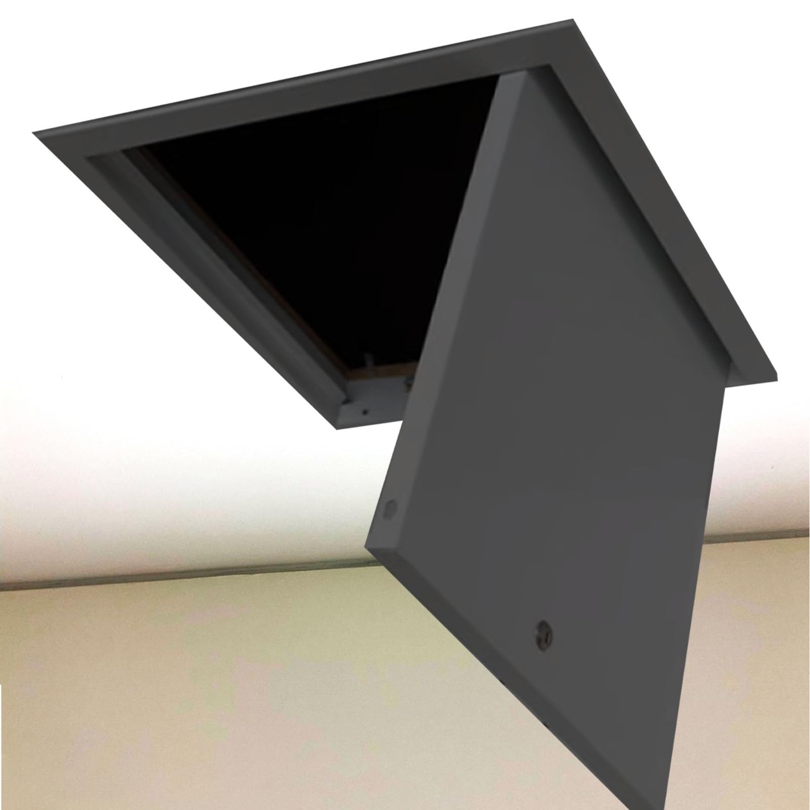 Kwadratowy panel dostępu do płyt kartonowo-gipsowych, mały panel sufitowy do piwnicy, poddasza, łazienki, właz inspekcyjny ścienny z zamkiem i śrubami, 15,2 cm 17,8 cm 18 cm